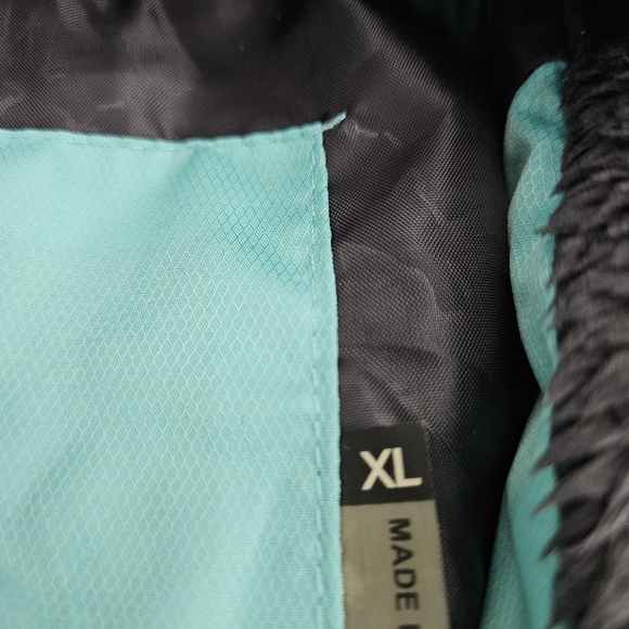 Gerry Quilted Puffer Jacket Blue Long Sleeve Full Zip Lightweight Coat XL - Picture 8 of 10